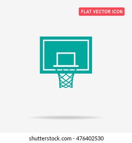 Basketball hoop icon. Vector concept illustration for design.