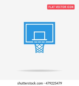 Basketball hoop icon. Vector concept illustration for design.