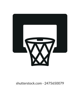 Icono de aro de baloncesto Plantillas de diseño de Vector simples y modernas