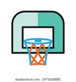 Icono de aro de baloncesto Plantillas de diseño de Vector simples y modernas