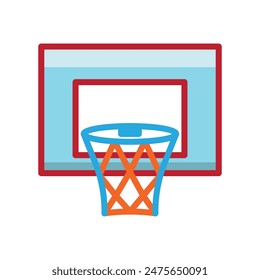 Icono de aro de baloncesto Plantillas de diseño de Vector simples y modernas