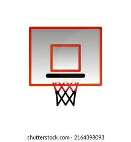 basketball hoop icon, vector illustration