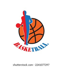basketball hoop icon vector illustration logo template.