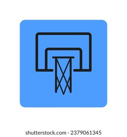 Icono de aro de baloncesto. Ilustración vectorial. EPS 10.