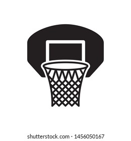 Basketball Hoop Icon Vector Basketball Symbol Stock Vector (Royalty ...