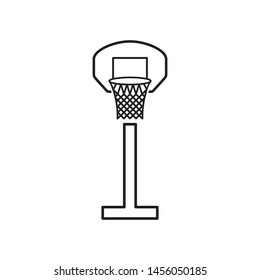 Basketball hoop icon vector. Basketball symbol illustration. Logo design on white background.