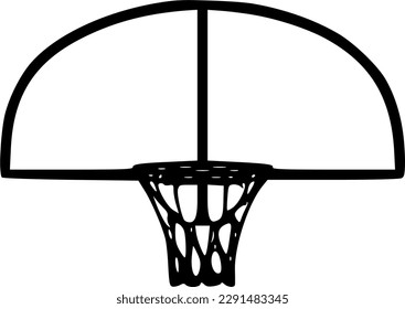 basketball hoop icon vector symbol design illustration