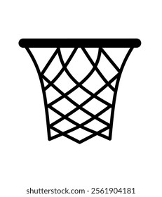 basketball hoop icon vector with trendy design