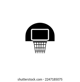 basketball hoop icon vector,isolated on white background