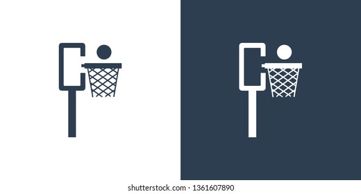 basketball hoop Icon Vextor