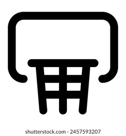 Basketball Hoop icon for web, app, infographic, etc