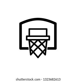 basketball hoop line art