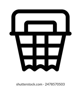 Basketball hoop, basketball net, ready for premium download