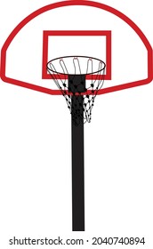it is a basketball hoop to play basket ball. it can be used in basketball advertising or any other place