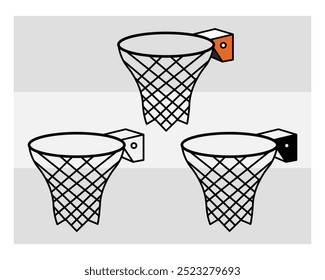 Basketball Hoop, Basketball Hoop Silhouette, Basketball Hoop With Ball Silhouette, Basketball Hoop Vector, eps,