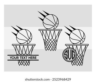 Basketball Hoop, Basketball Hoop Silhouette, Basketball Hoop With Ball Silhouette, Basketball Hoop Vector, eps,