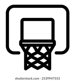 Símbolo de aro de basquete - símbolo de ícone de esportes modernos