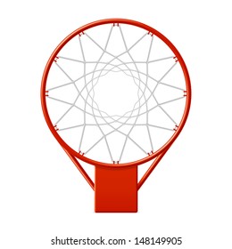 Basketball hoop. Vector.