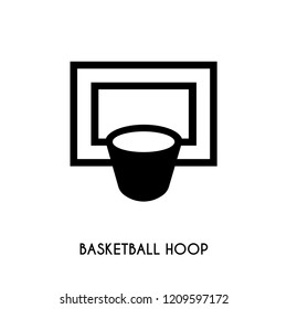 Basketball hoop vector icon