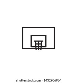 Basketball, basketball hoop vector icon
