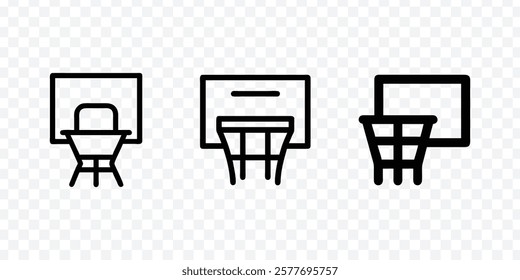 Basketball hoop vector icon. Basketball hoop icon. Basketball icon, Basketball Hoop Icon