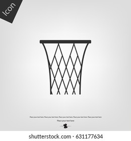 Basketball hoop vector icon