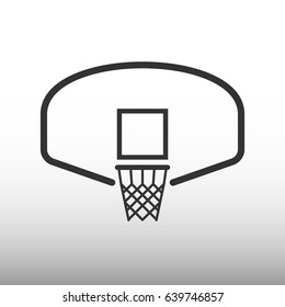 Basketball hoop vector icon