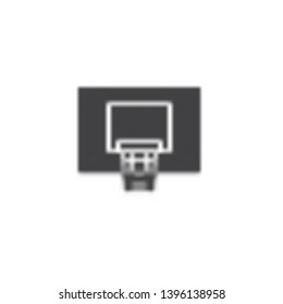 Basketball hoop vector icon. filled flat sign for mobile concept and web design. Basketball, basket glyph icon. Symbol, logo illustration. Pixel perfect vector graphics