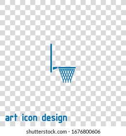 basketball hoop vector icon on white background