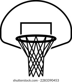 Basketballkorb, Vektorgrafik-Logo.