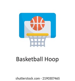 Basketball Hoop vector outline Icon Design illustration. Sports And Awards Symbol on White background EPS 10 File