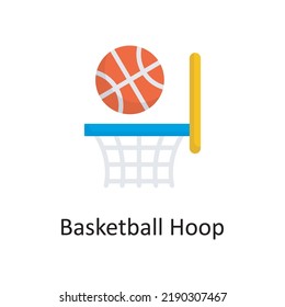 Basketball Hoop vector outline Icon Design illustration. Sports And Awards Symbol on White background EPS 10 File