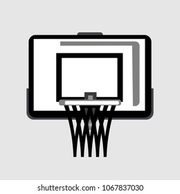 Basketball hoops vector illustration