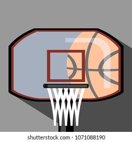 basketball hoops vector illustration