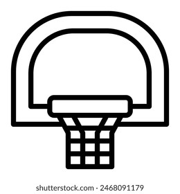 Basketball HoopVector Line Icon Design