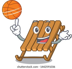 With basketball ice sled in the mascot shape