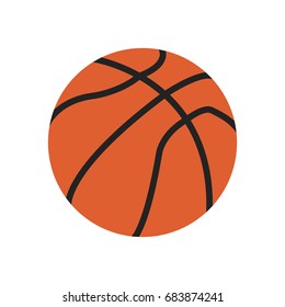 Basketball Icon. Basketball ball. Flat design.