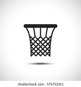 Basketball Icon. Basket Flat Vector Icon.