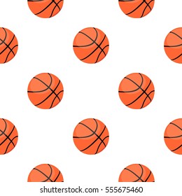 Basketball icon cartoon. Single sport icon from the big fitness, healthy, workout cartoon.