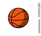basketball icon of color  style design vector template