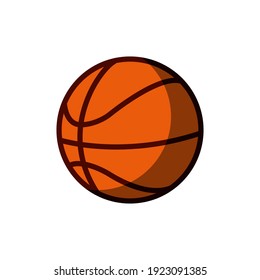 basketball icon of color  style design vector template