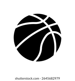 Basketball icon. Colored vector illustration.