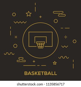 Basketball Icon Concept