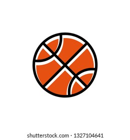 Basketball icon design template vector isolated illustration