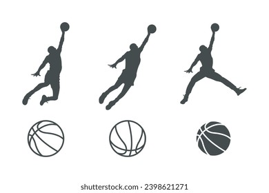 idea vectorial de diseño de iconos de baloncesto