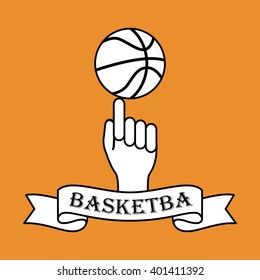 Basketball icon design , vector illustration