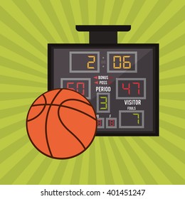 Basketball icon design, vector illustration
