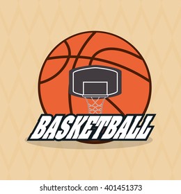 Basketball icon design, vector illustration