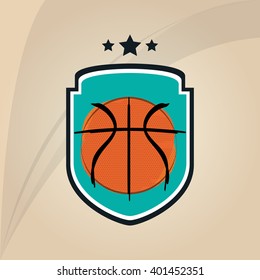 Basketball icon design, vector illustration