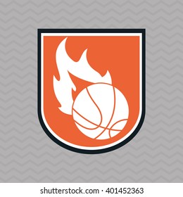 Basketball icon design, vector illustration